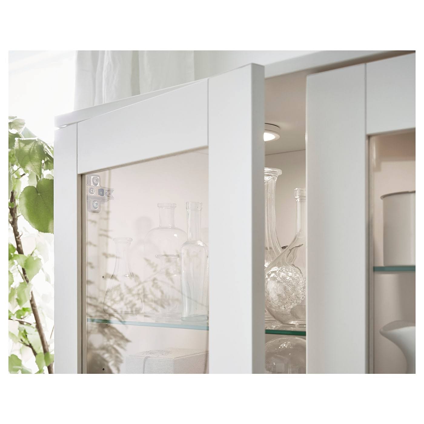 Glass-Door Cabinet, White L5918