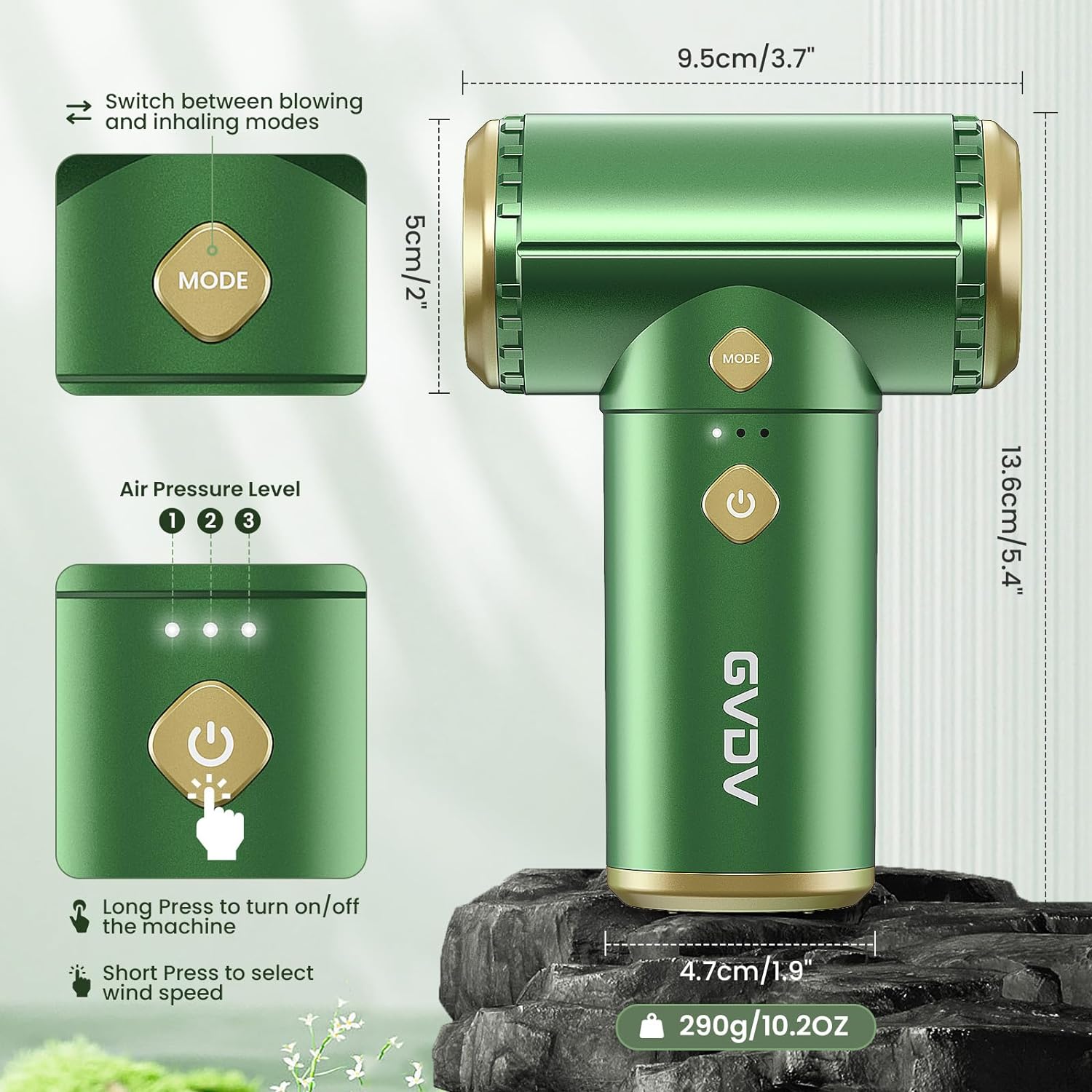 Portable Electric Air Pump with 2000mAh Battery P8600