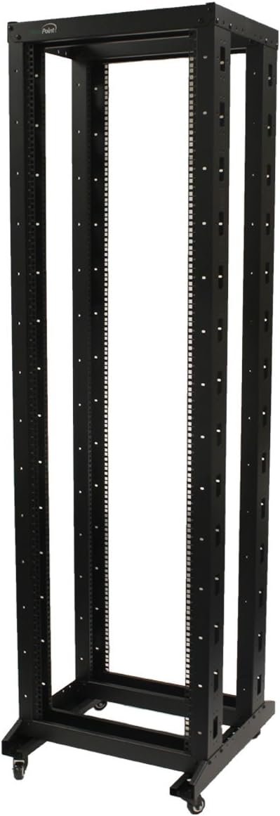 7ft 42U 4-Post Open Frame Server Rack with Casters X8891