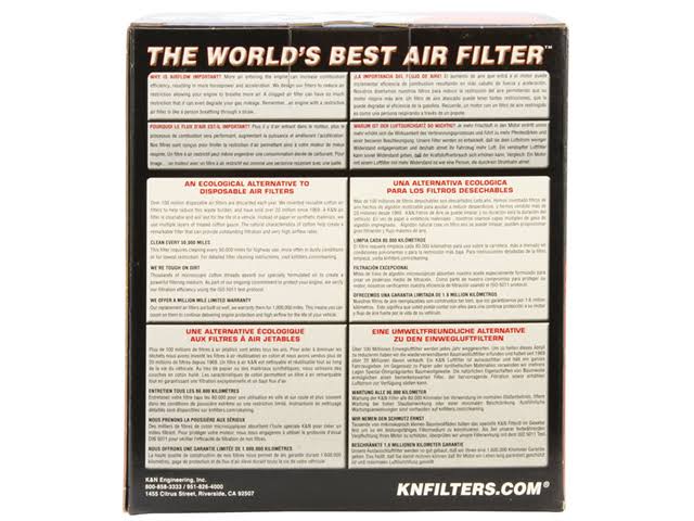 Red Universal Air Filter T6767