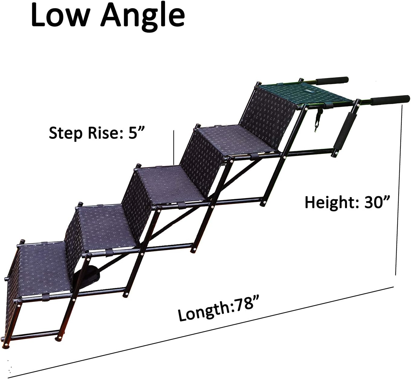 5 Steps Metal Frame Dog Stairs A8713