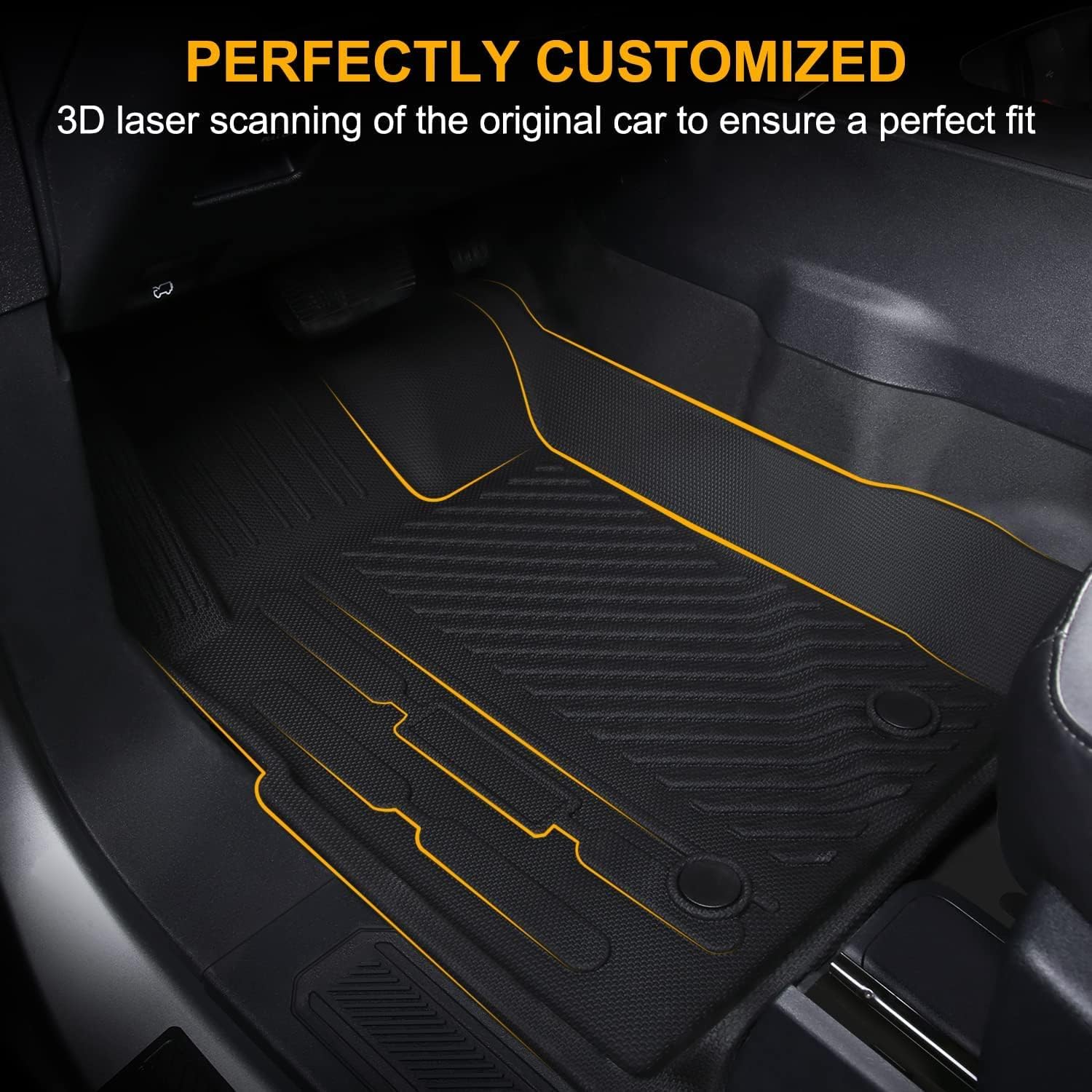 Cargo Liner for Ford Bronco 4-Door All Weather Cargo Mat W3358