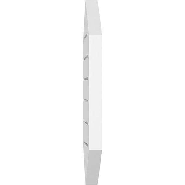 14x22W x 26x22H Vertical Peaked Surface Mount PVC Gable Vent 12/12 Pitch C8821
