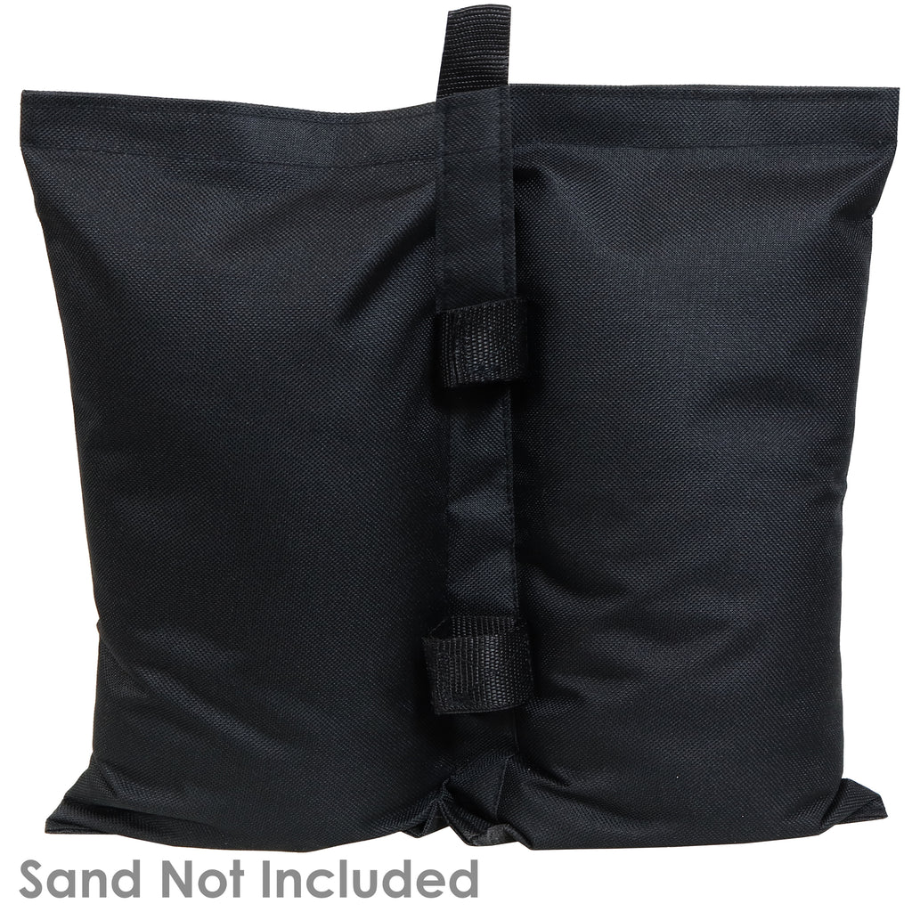 Black Polyester Sandbag Canopy Weights, Set of 4 V817995