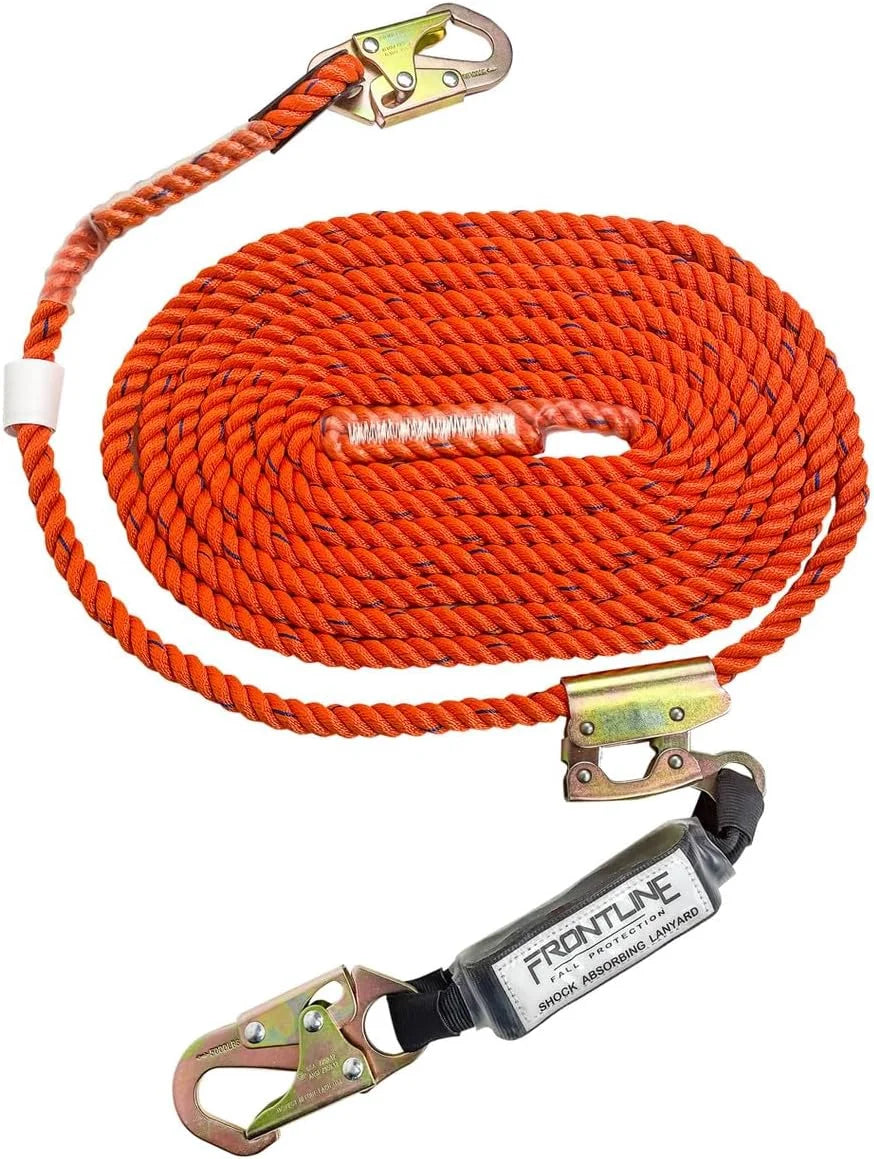 Vertical Lifeline with Openable Rope Grab & Shock Pack U59638