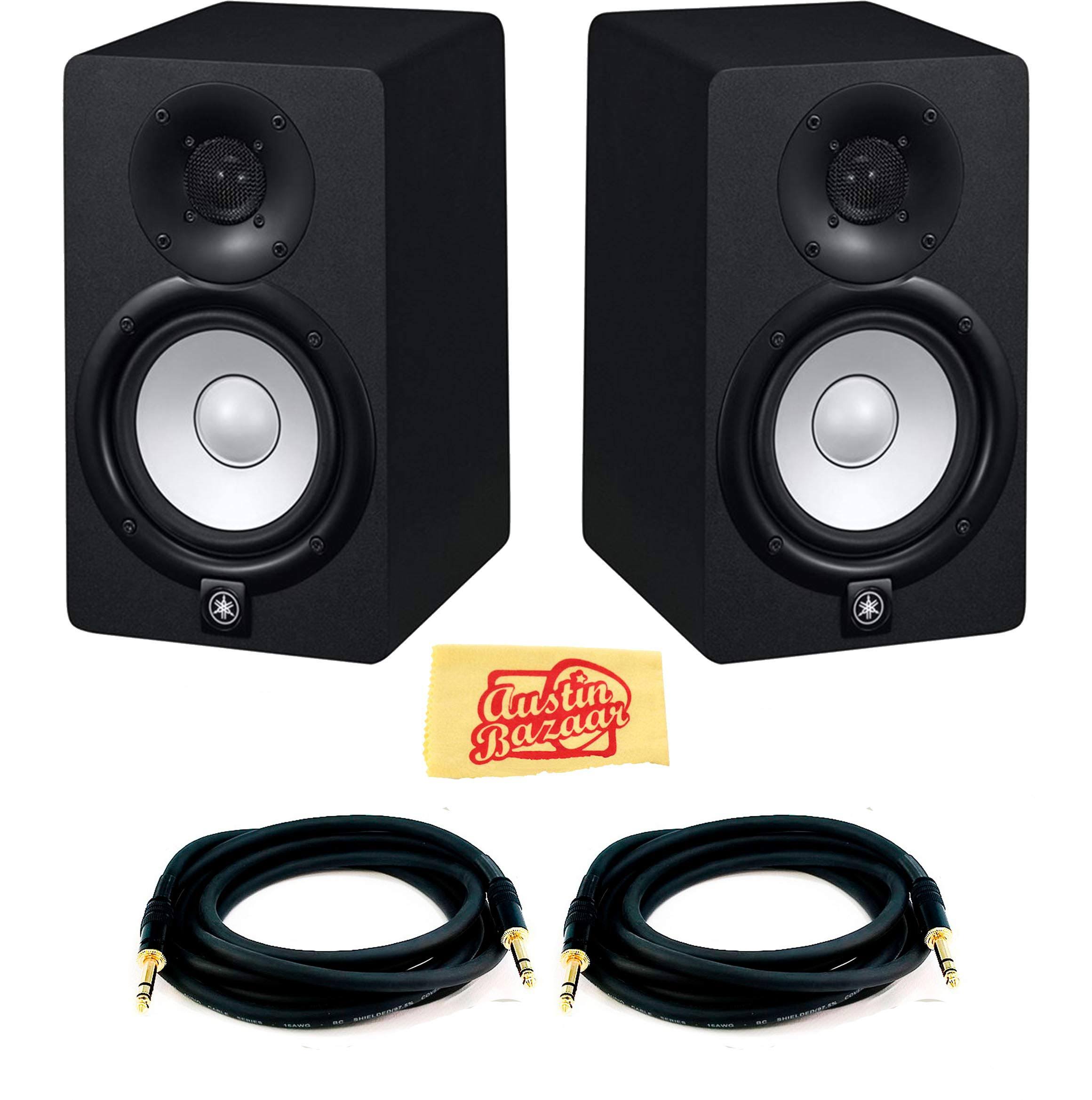 Powered Studio Monitor Bundle with Two Monitors and Cables O75653