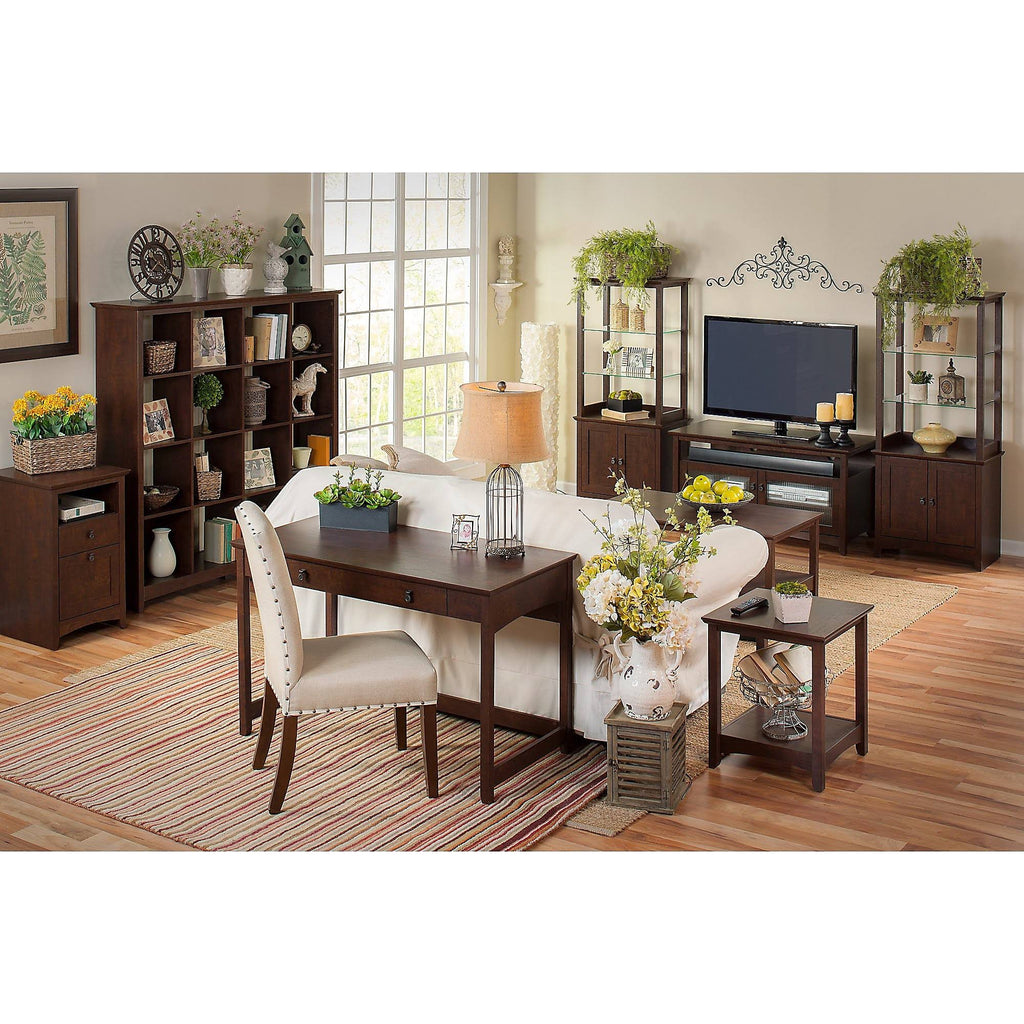 L Shaped Desk with Lateral File Cabinet C198