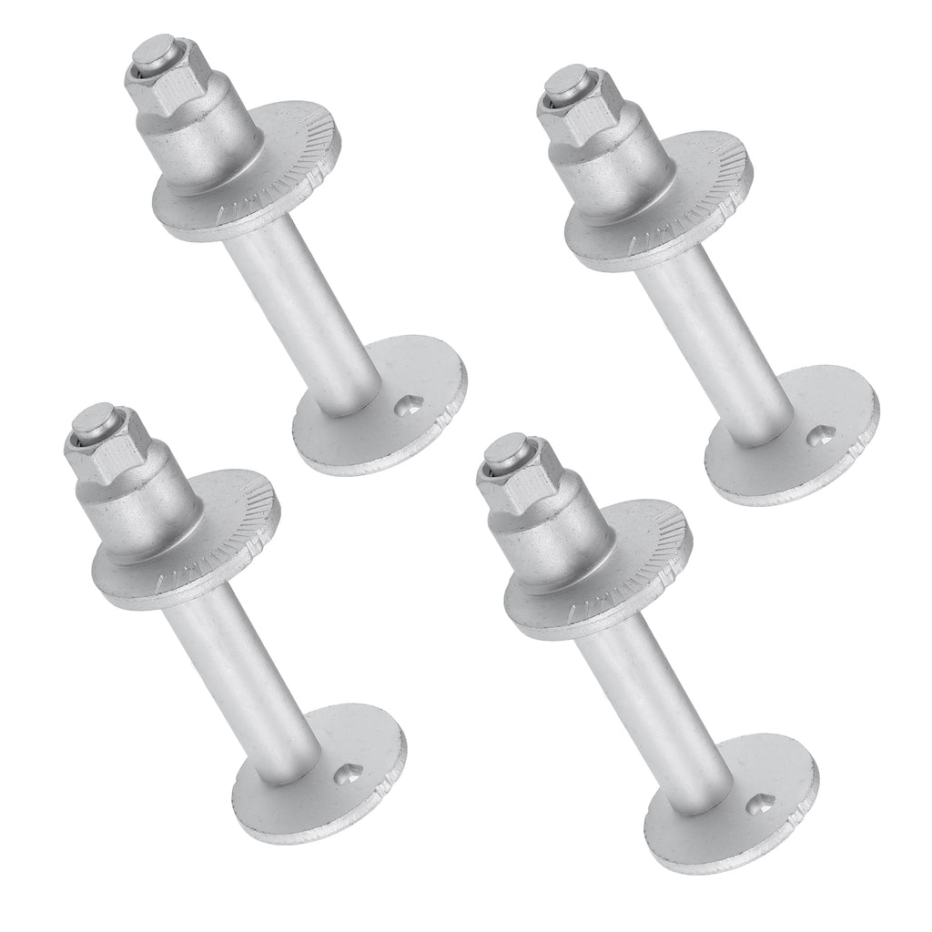 Cam Plate Toe Adjust Bolts for Toyota 4Runner 1995-2004 Metal 4 Sets Silver Tone L803790