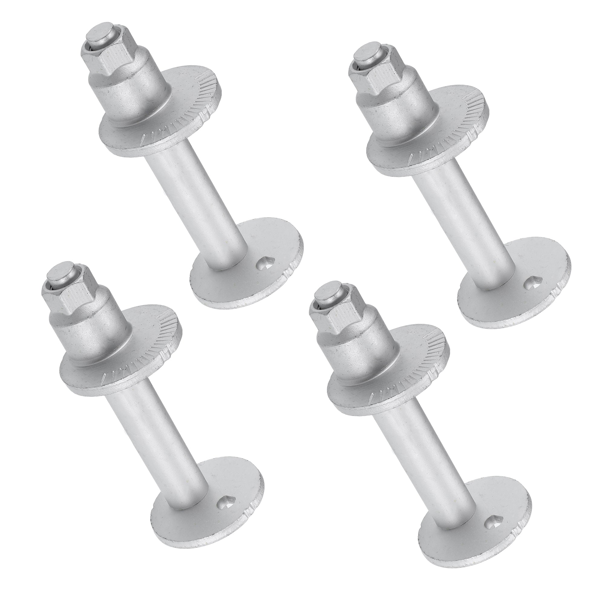 Cam Plate Toe Adjust Bolts for Toyota 4Runner 1995-2004 Metal 4 Sets Silver Tone L803790