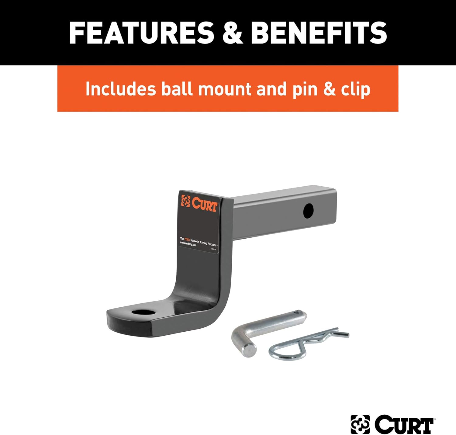 Class 1 Trailer Hitch with Ball Mount, 1-1/4-In Receiver R543255