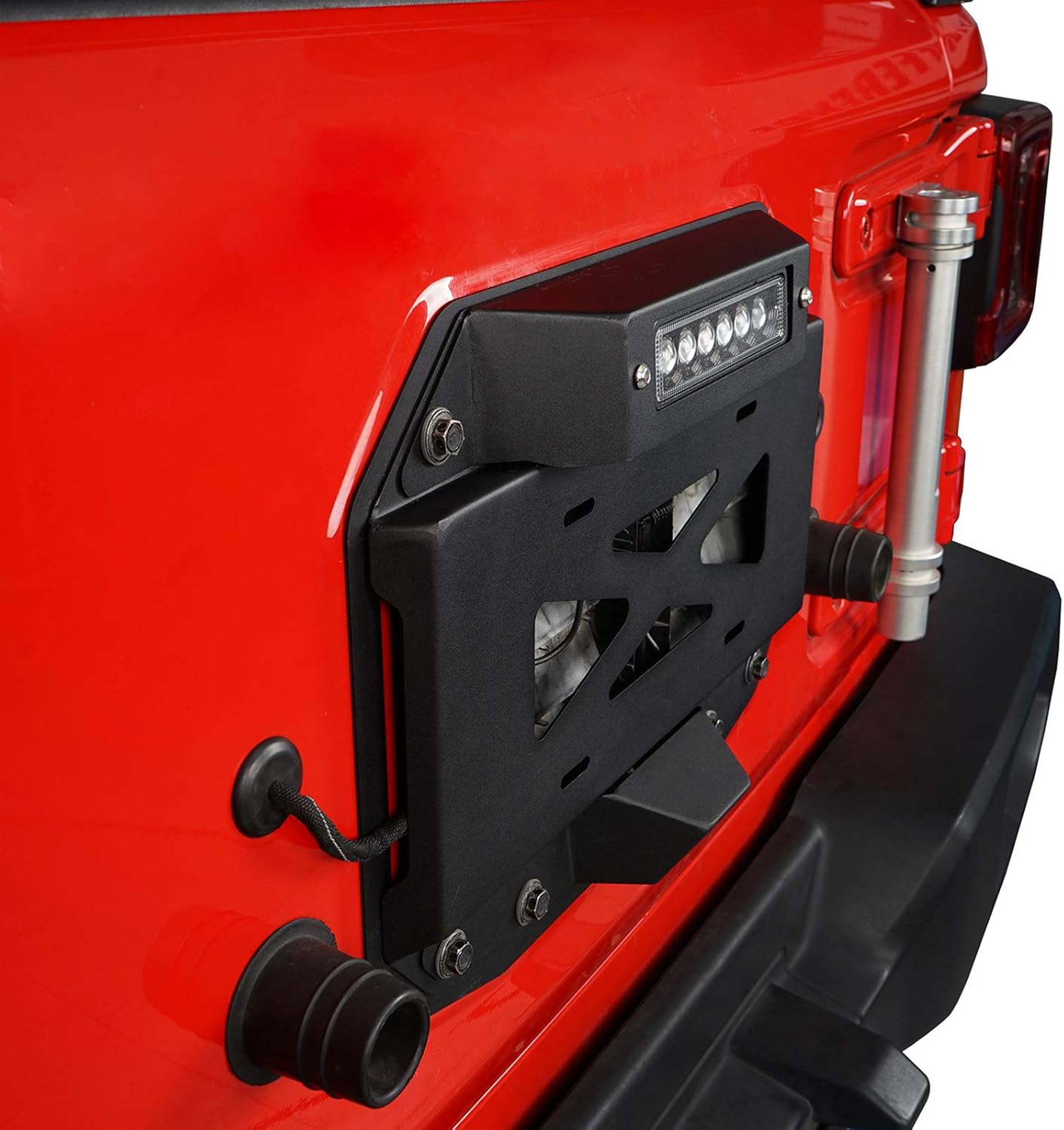 Spare Tire Delete License Plate Relocation Kit with Third Brake Light L198318