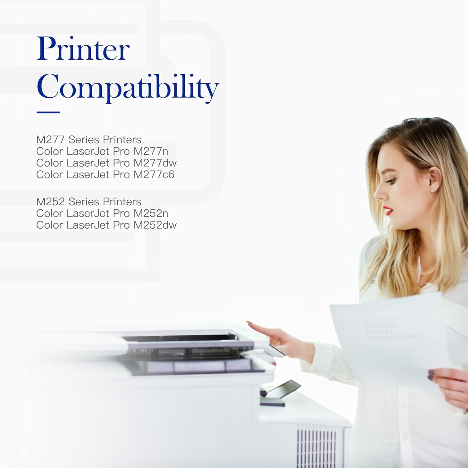 Compatible Toner Cartridge 3-Pack for HP 201X 201A CF401X CF402X CF403X Color Pro MFP M277dw M252dw M277n M277c6 M252n M277 Printer (Cyan,Magenta,Yellow) U875