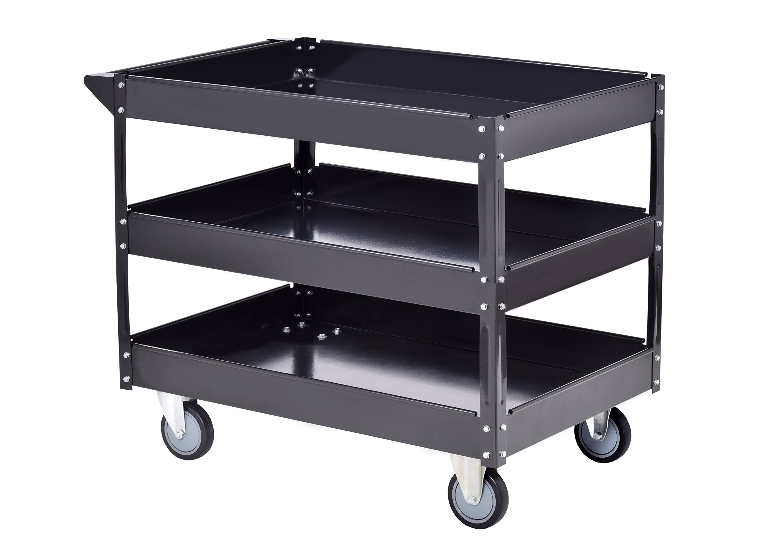 Steel Industrial Service Cart (Black) E4250