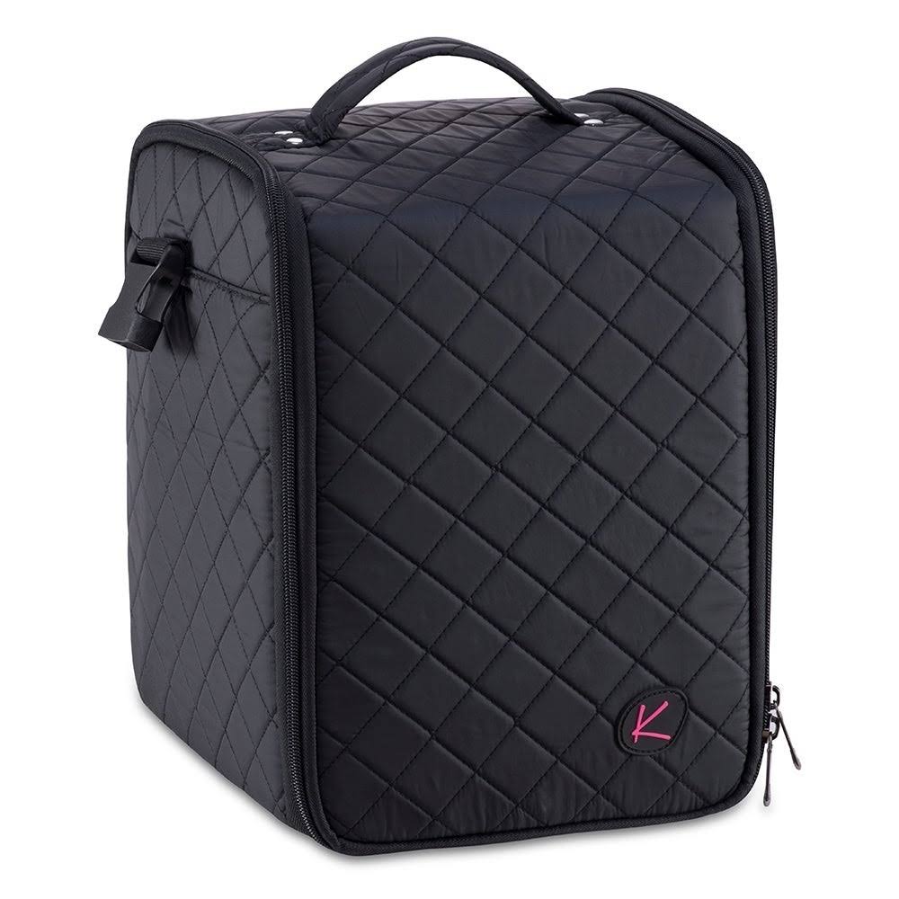 Black Soft-Sided Nail Polish Organizer Case K8406