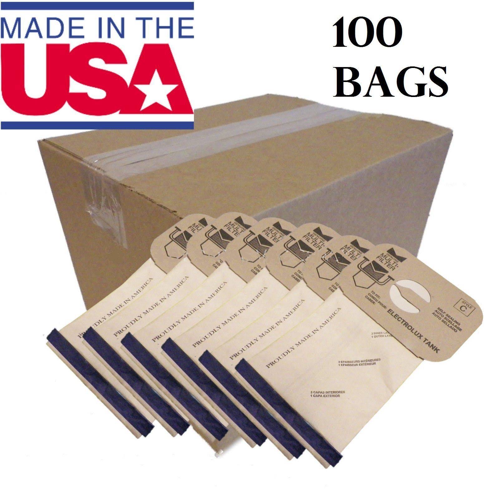 100 Aerus Electrolux Canister Style C Vacuum Cleaner Bags N7184