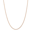 14K Rose Gold 1.5mm Diamond-Cut Rope Necklace Chain -18" M8317