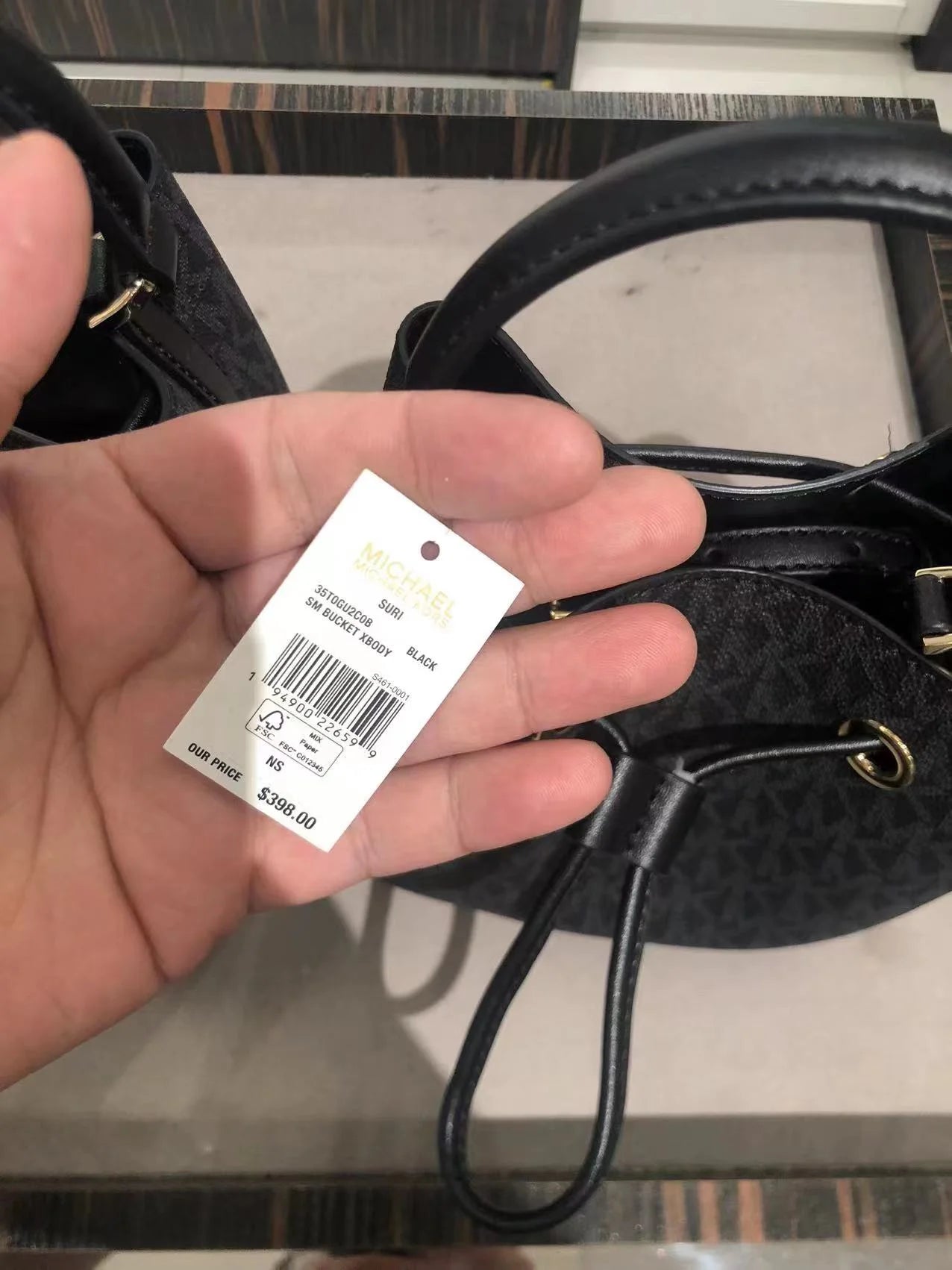 Black Small Logo Crossbody Bag M506