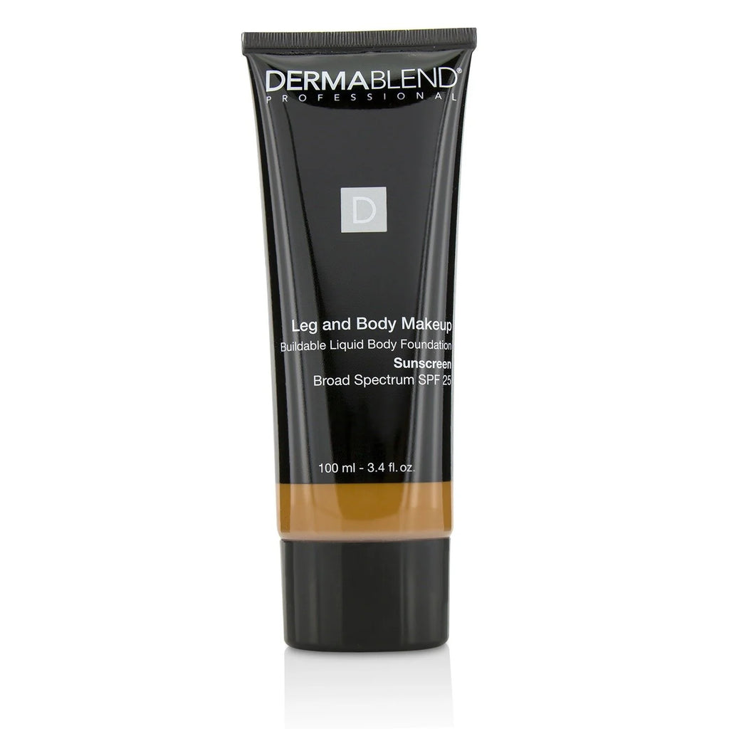 Leg and Body Make Up Liquid Body Foundation Sunscreen Broad Spectrum SPF 25 - #Deep Natural 100ml/3.4oz X6309
