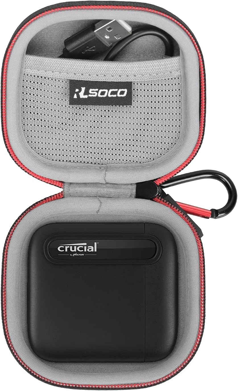 Hard Case for Crucial X6 1TB Portable SSD U1893