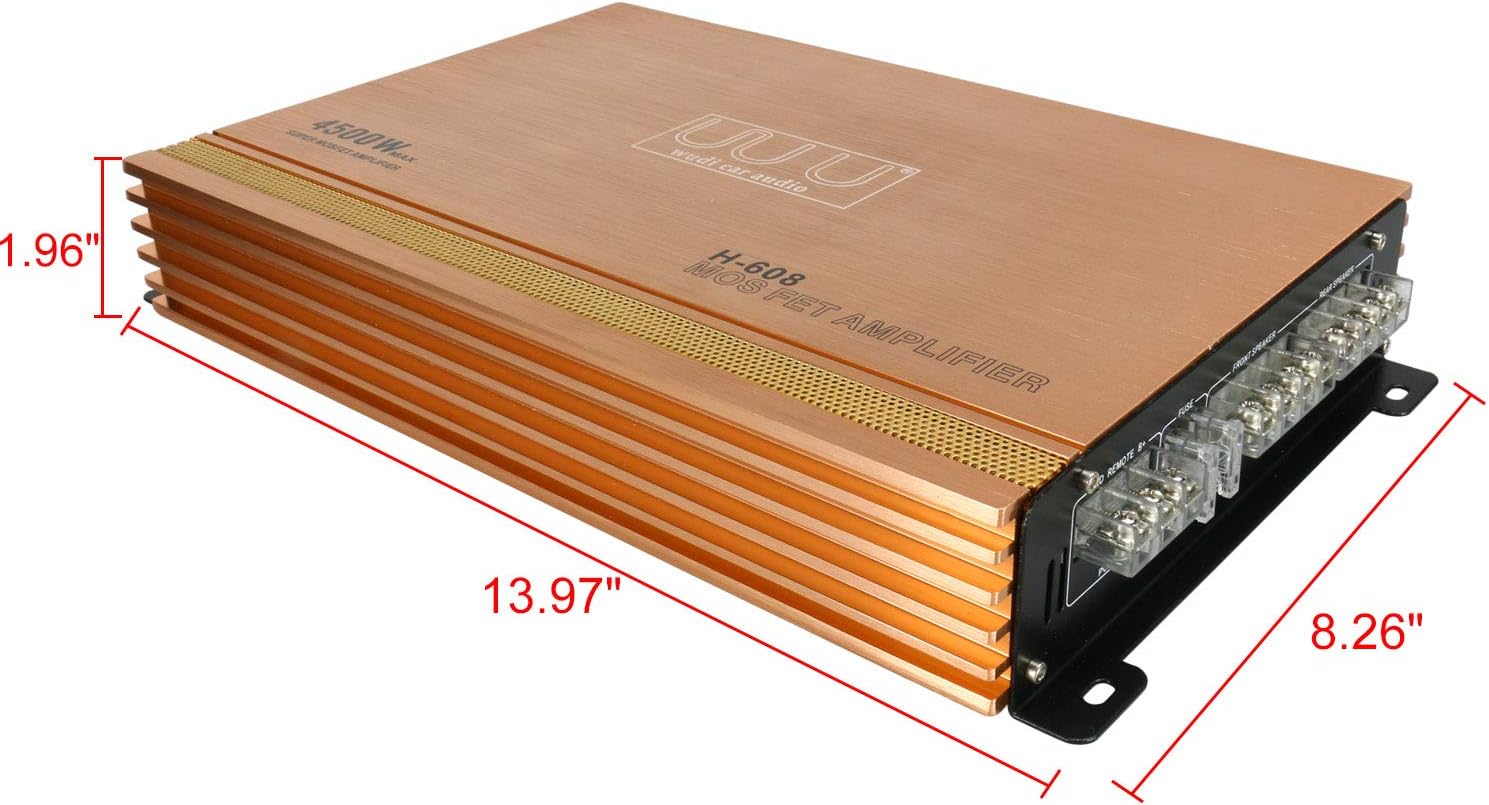 4 Channel Car Audio Power Stereo Amplifier 12V Pack of 2 M883792