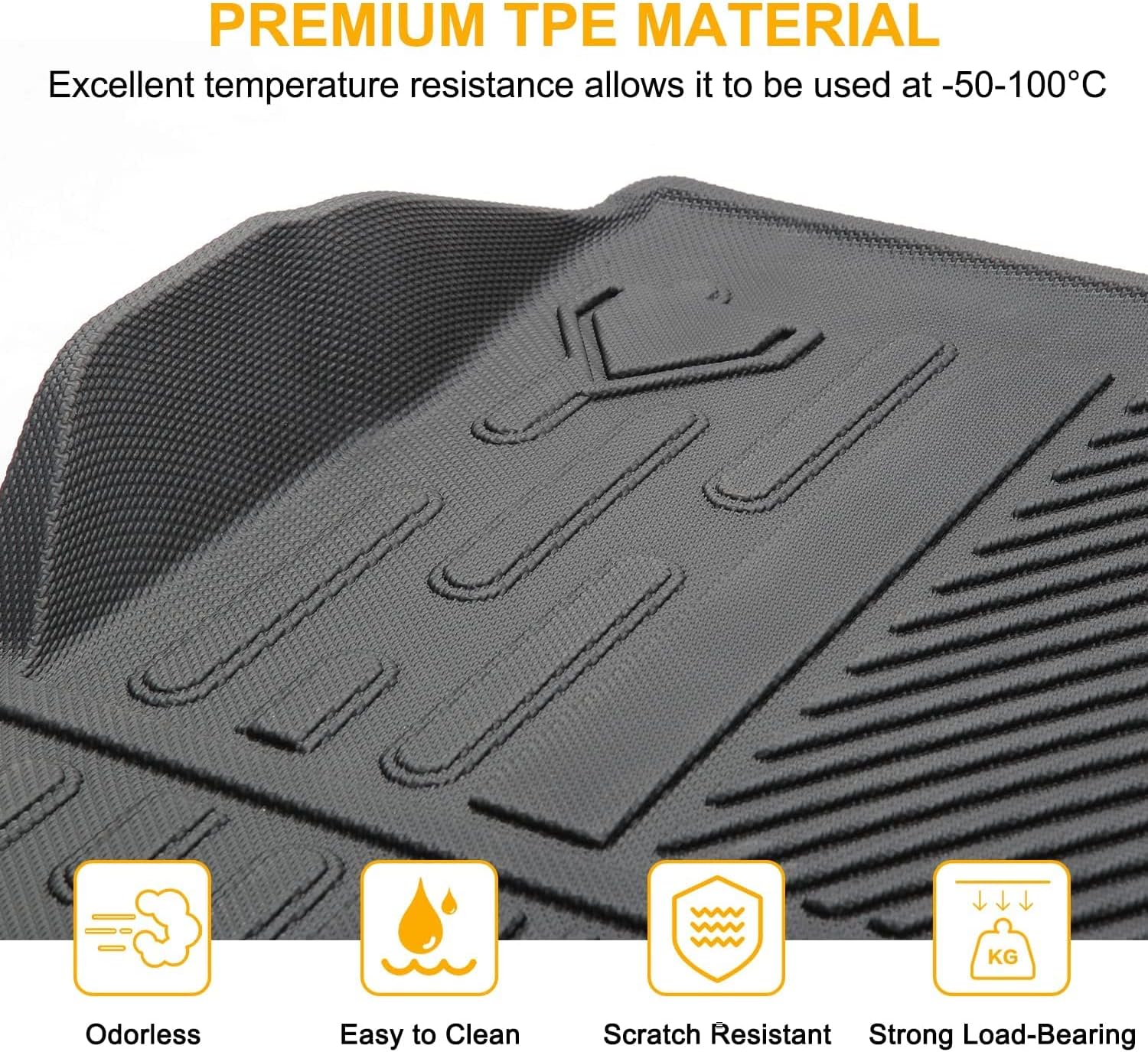 Cargo Liner for Ford Bronco 4-Door All Weather Cargo Mat W3358