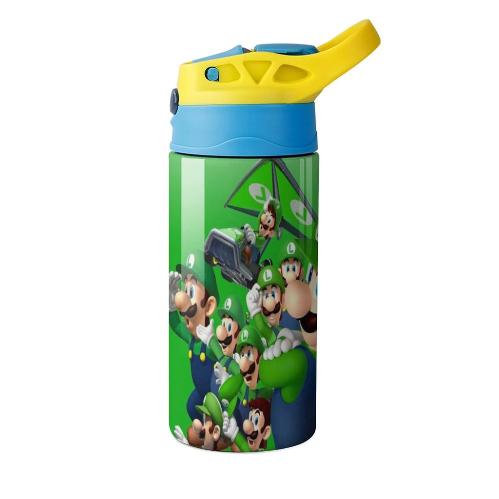 Insulated Water Bottle With Straw Stainless Steel Cup W6023