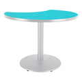 Crescent Pedestal Cafe Table with Round Base N186586