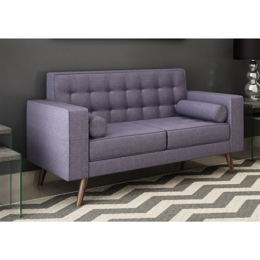 Mid-century Style Fabric Loveseat I219