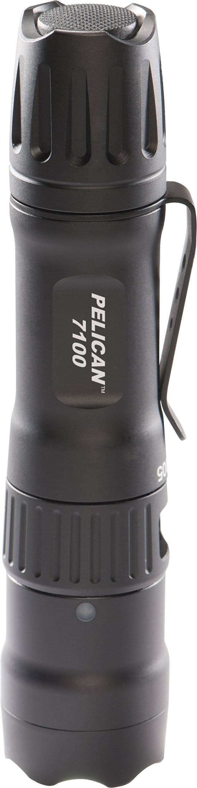 Black USB-Rechargeable Flashlight V8765