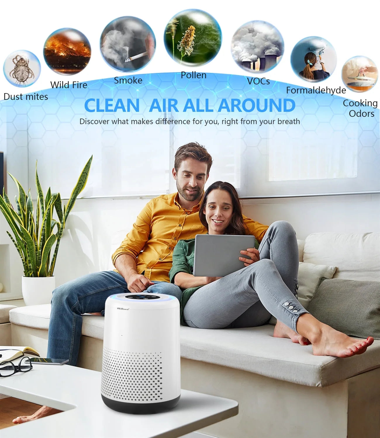 HEPA Air Purifier with H13 True HEPA Filter N753