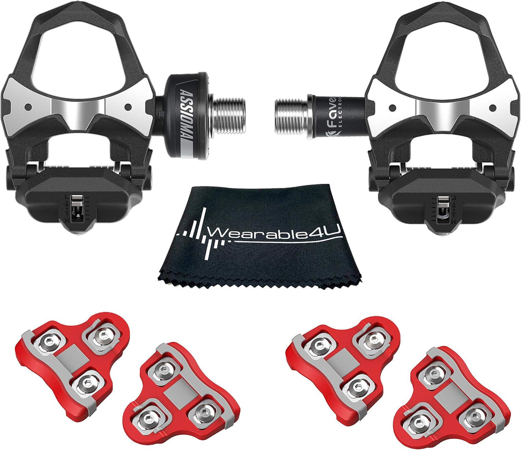 Cycling Power Meter with Extra Cleats and Cleaning Cloth Bundle Q6534