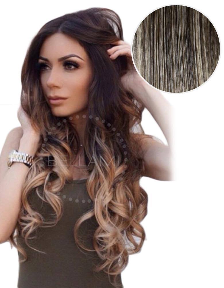 22x22 Ombre Hair Extensions Mochachino Brown/Dirty Blonde B9593