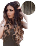 22x22 Ombre Hair Extensions Mochachino Brown/Dirty Blonde B9593