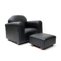 Black Children's Chair with Ottoman G7117
