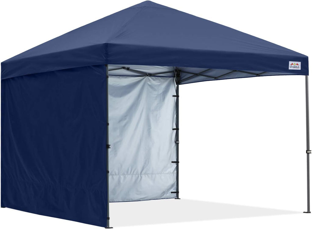 Pop Up Canopy Tent 8x8Ft with 2 Removable Sunwalls Wheeled Carry Bag Royal Blue H871