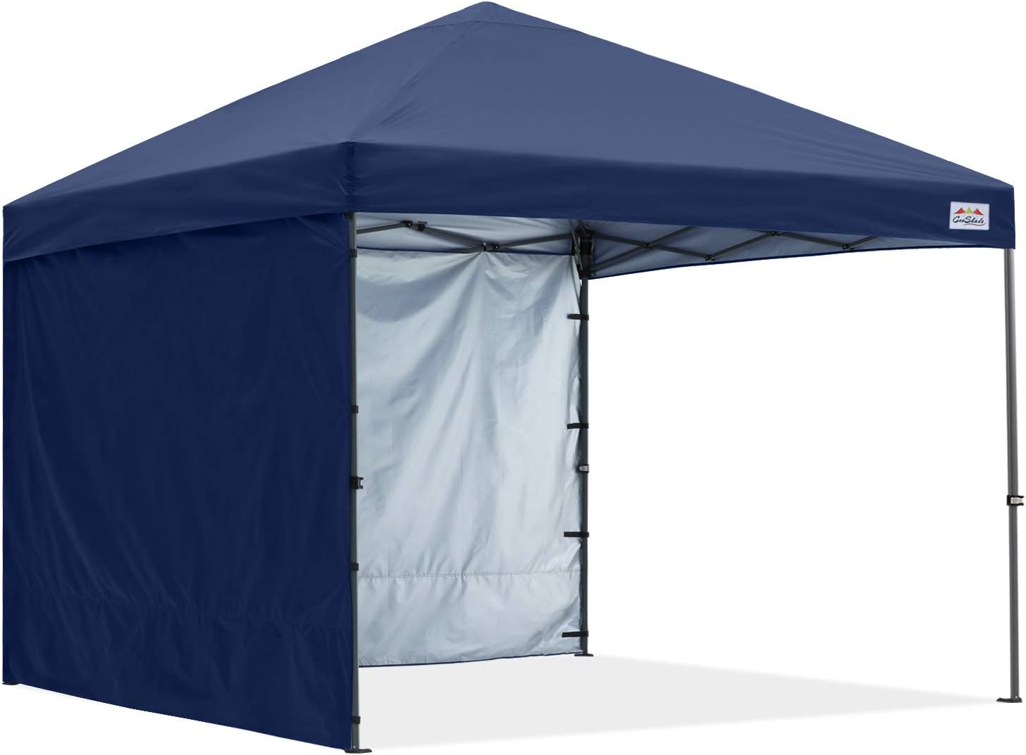 Pop Up Canopy Tent 8x8Ft with 2 Removable Sunwalls Wheeled Carry Bag Royal Blue H871