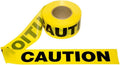 Yellow Caution Barricade Tape, 3 in. x 1000 ft. Roll, 12-Pack Pack of 2 W125701