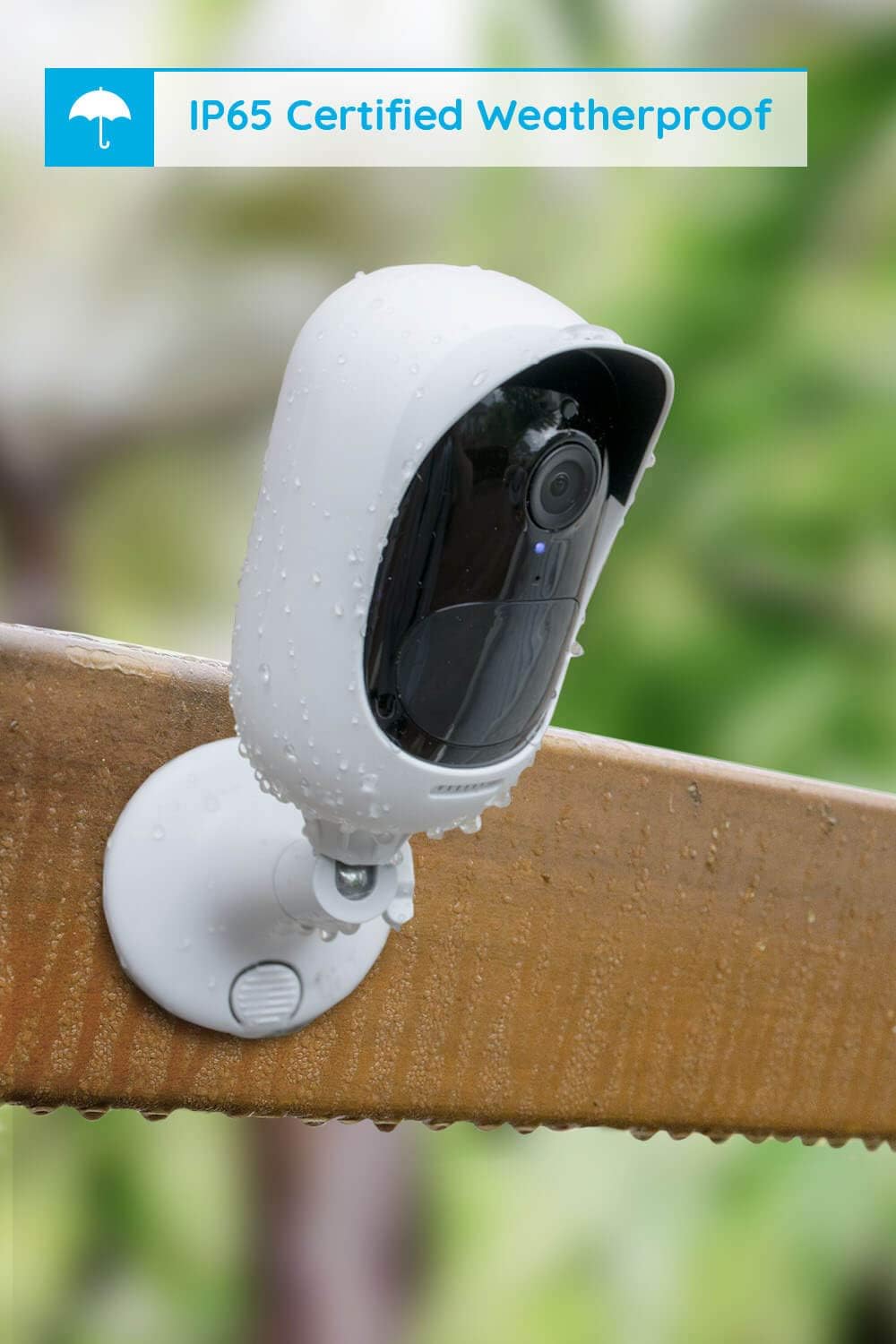 Rechargeable Battery-Powered Outdoor Security Camera with Night Vision and 2-Way Talk A17351