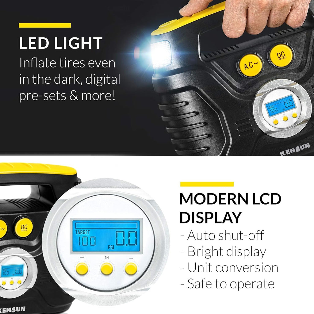 Portable Tire Inflator Air Compressor Pump B9848