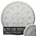 Ultra Pure White Crackle Ceiling Medallion H41176