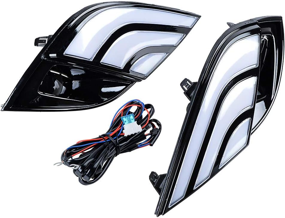 1 Pair LED DRL Daytime Running Lamp with Turn Signal Fog Light P49816