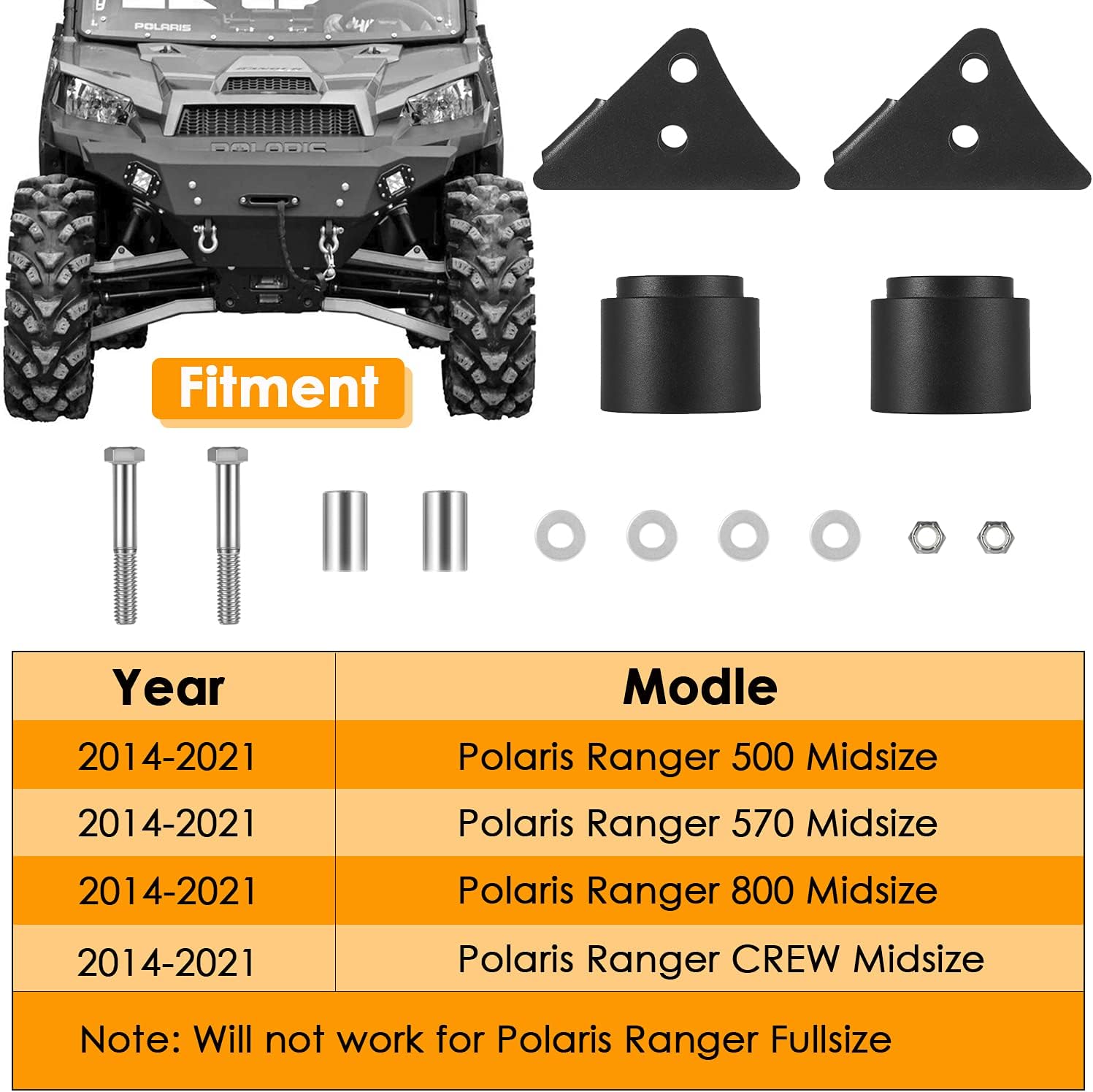 2.5'' Lift Kit UTV Front & Rear Suspension Pack of 2 T4122