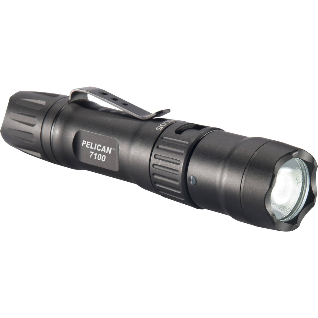 Black USB-Rechargeable Flashlight V8765