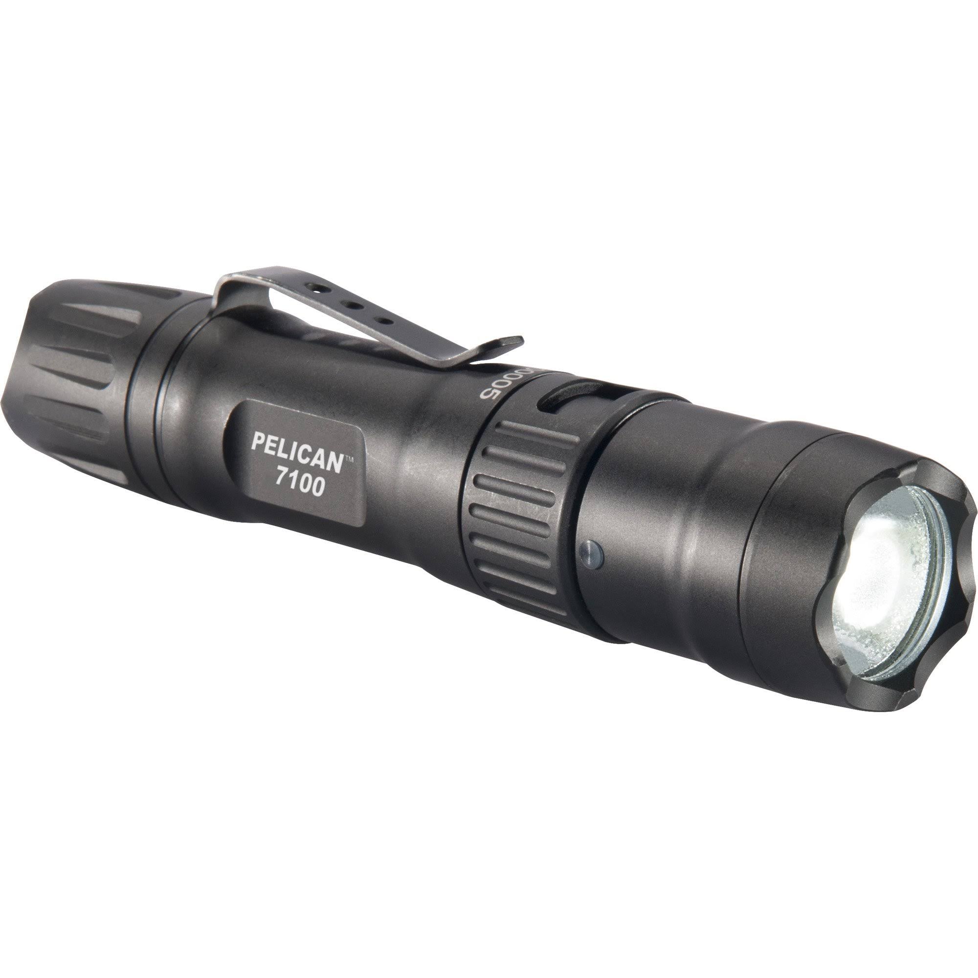 Black USB-Rechargeable Flashlight V8765