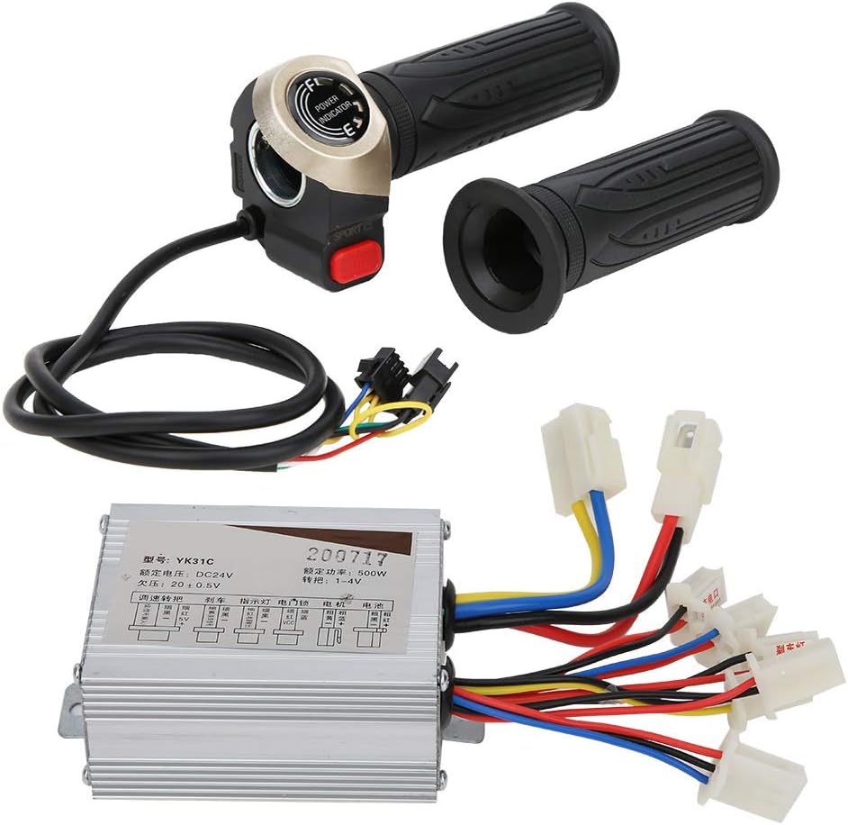 24V 500W Aluminum Alloy & Plastic Brush Controller with LCD Display O753