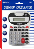 Silver 8-Digit Desktop Calculator 12-Pack T778