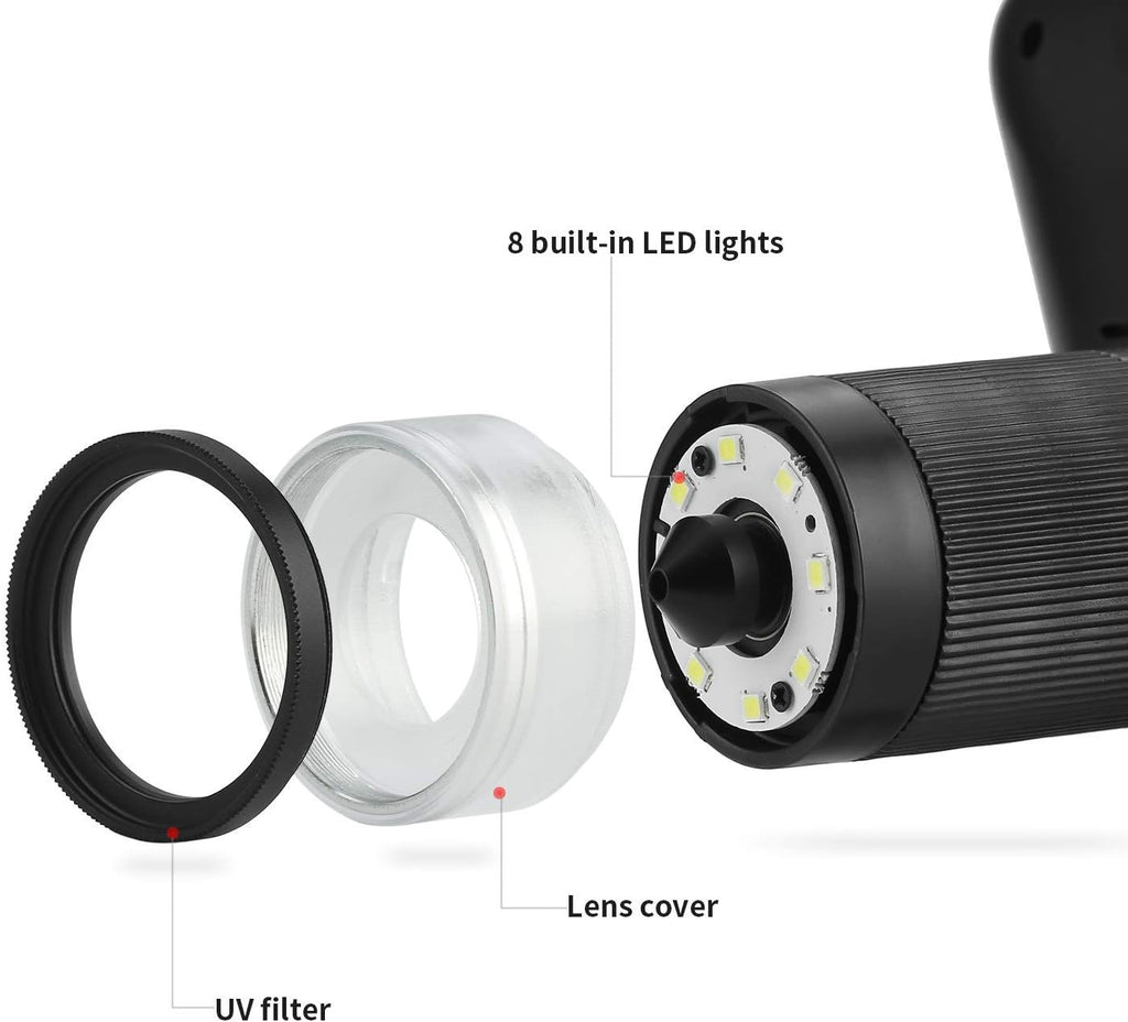 Black 7 inch LCD 1080P Digital Microscope with 200X Magnification C13344