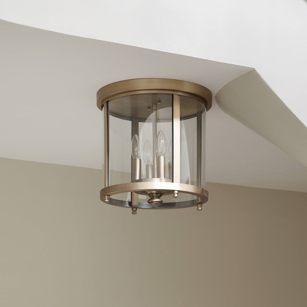 Brushed Nickel Flush Mount Light B706