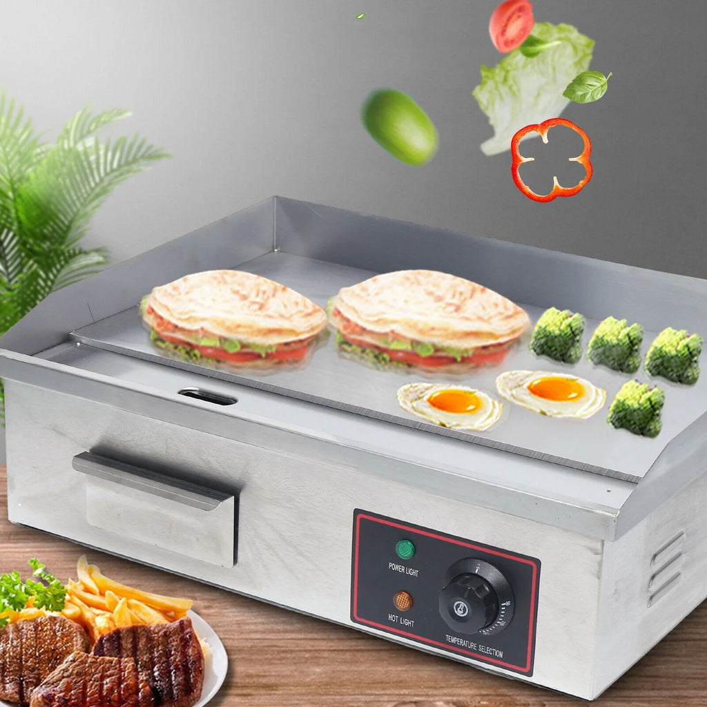 3000W Commercial Electric Countertop Griddle A972358
