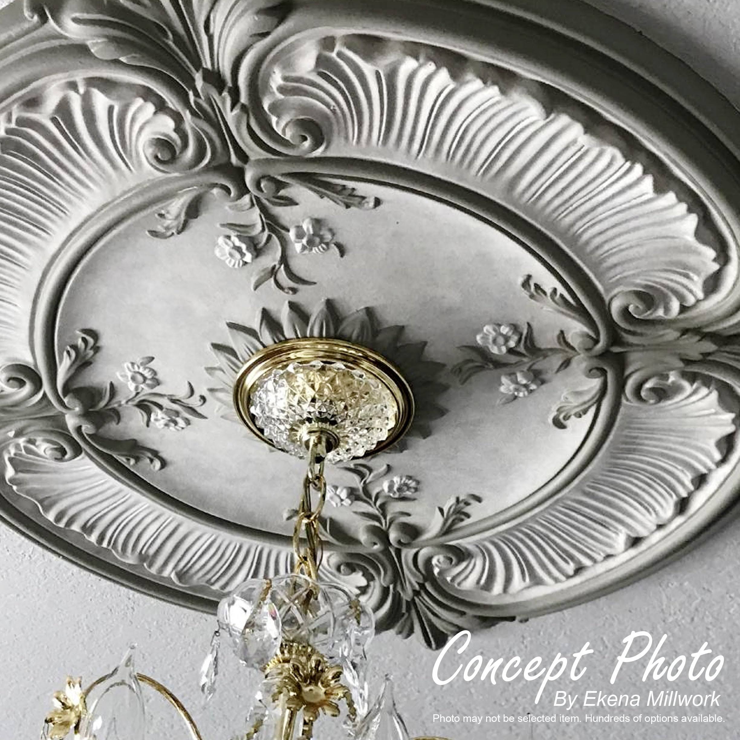 Marseille Ceiling Medallion, Hand-Painted Night Shade T875292